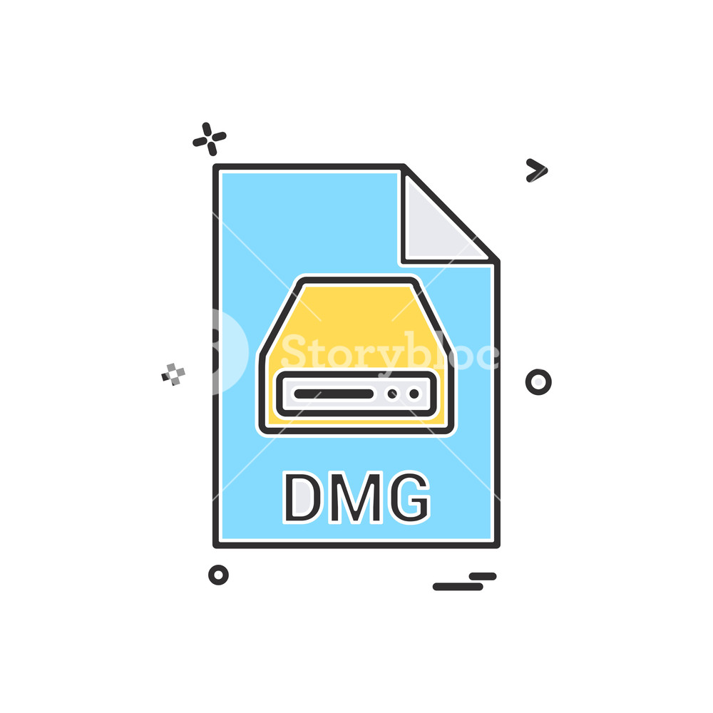 1000x1000 Dmg File Extension Format Icon Vector Design Royalty