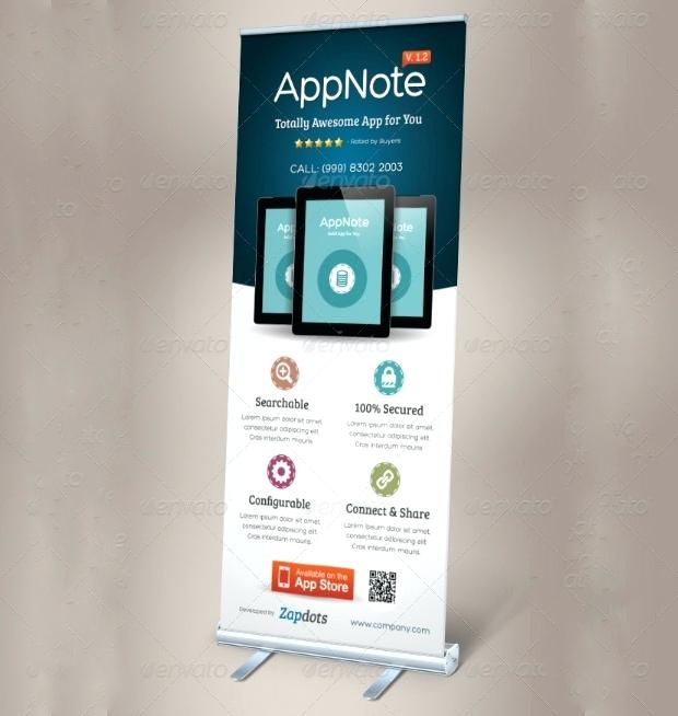 620x654 Roll Up Banner Template Unique Banners Free Vector Format Download