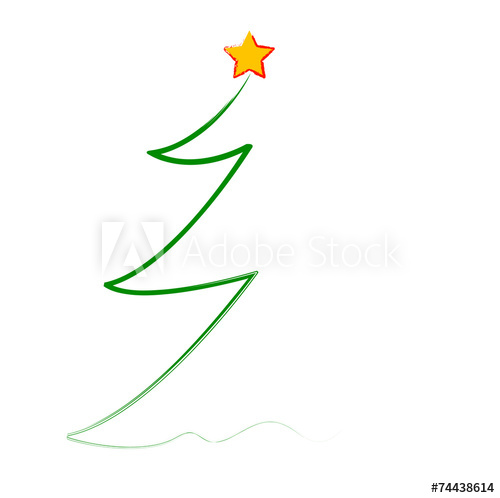 500x498 Christmas Tree, Vector Format Illustrator