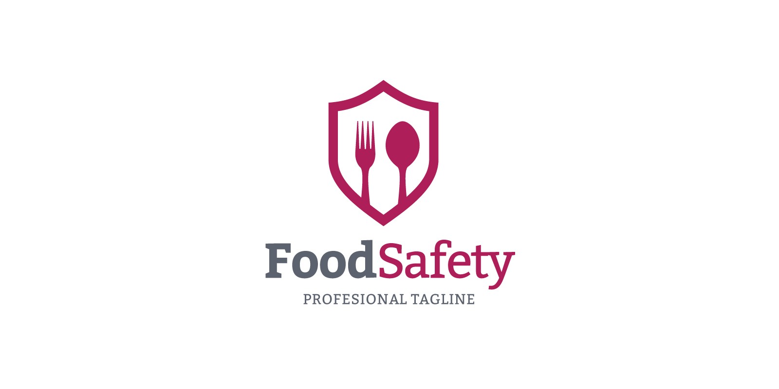 1600x800 Food Safety Logo Concept In Vector Format Codester