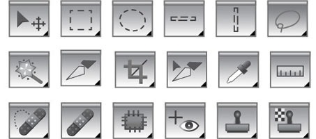 453x200 Photoshop Object And Element Tool Vector Icons Design Chair