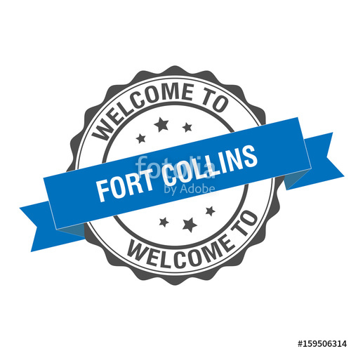 500x500 Welcome To Fort Collins Stamp Illustration Stock Image