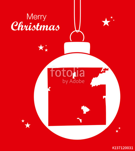 448x500 Merry Christmas Illustration Theme With Map Of Fort Wayne Indiana