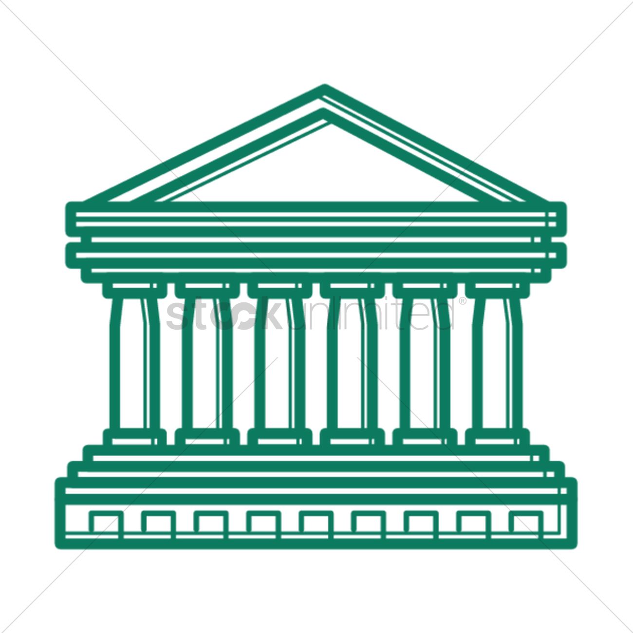 1300x1300 Roman Forum Vector Image