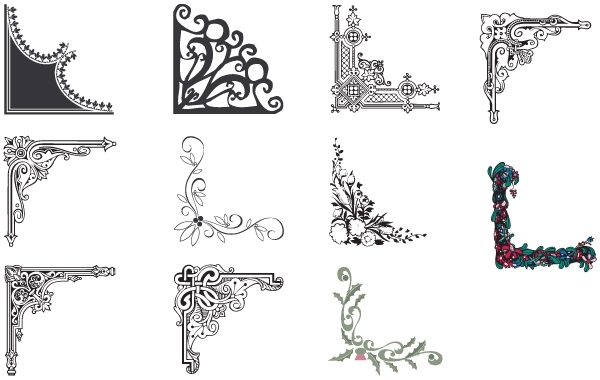 Free Vectors Vector Frame Pattern 600x380 Free Vectors Vector Frame Pattern