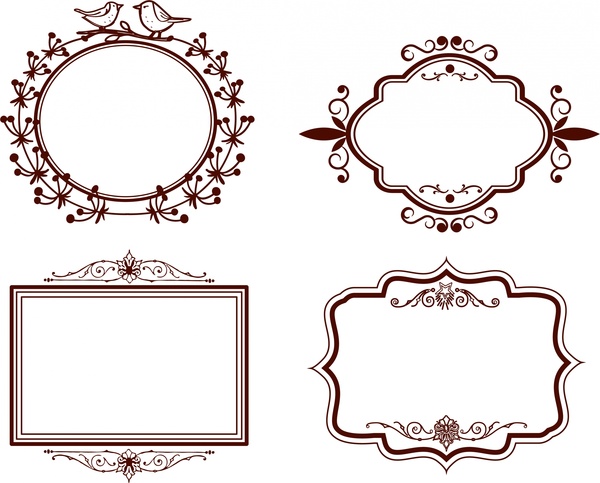 600x483 Frames Design Collection Classical Design In Various Shapes Free