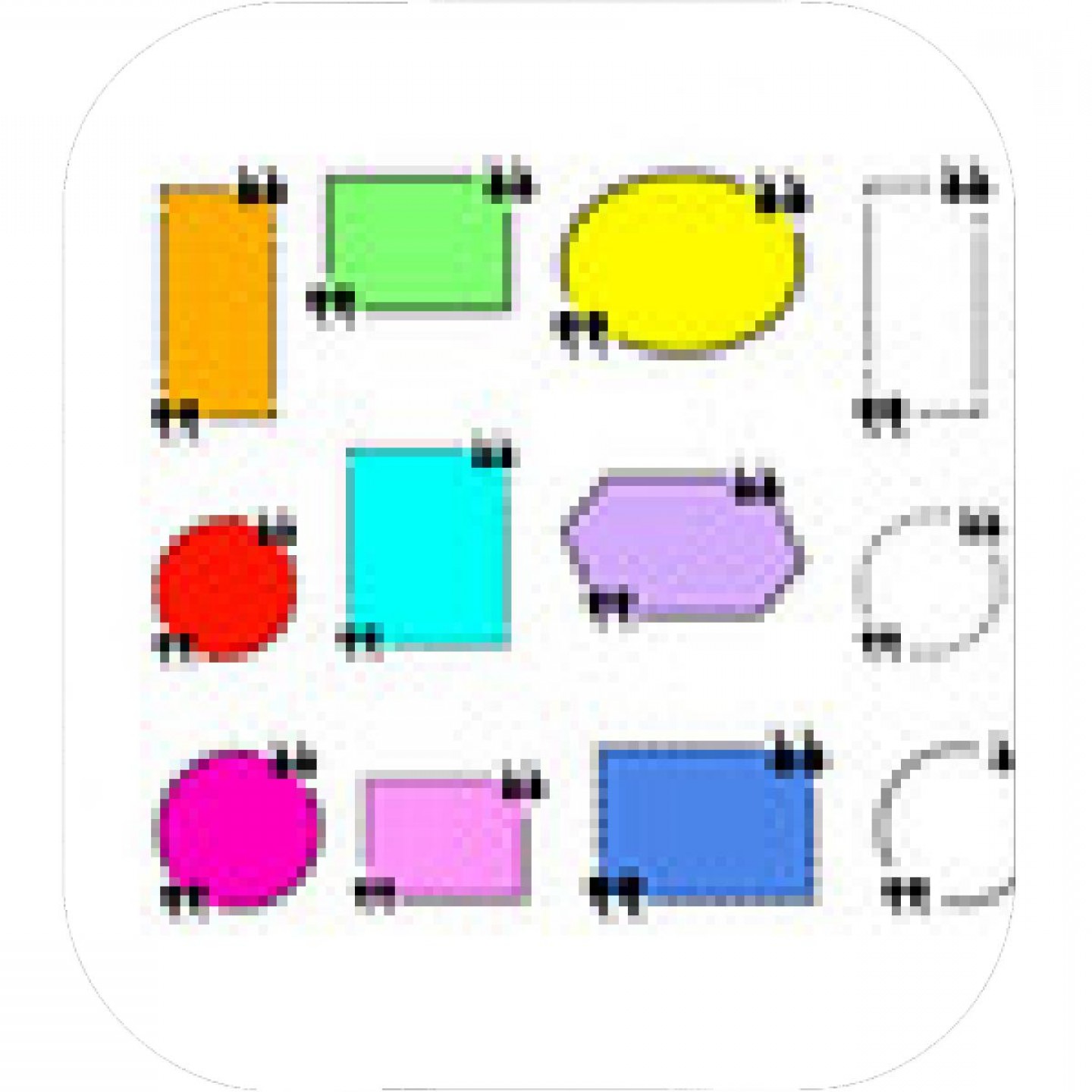 1440x1440 Colorful Vector Frames Lamaison