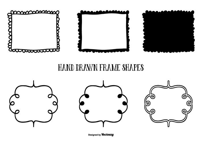 700x490 Cute Hand Drawn Style Frame Shapes