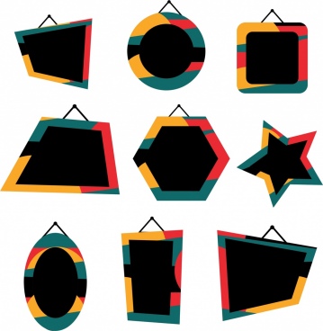 359x368 Decorative Frame Border Shapes Free Vector Download