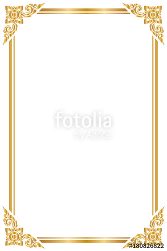 333x500 Gold Frame Border Vector Floral Retro Outlined Frames Freepik