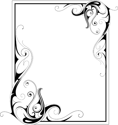 500x531 Simple Ornament Frame Vector Material Free Download