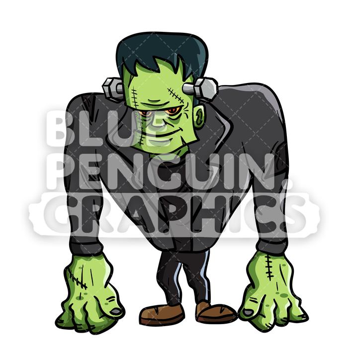 Frankenstein Vector Cartoon Clipart Illustration Blue Penguin 700x700 Frankenstein Vector Cartoon Clipart Illustration Blue Penguin