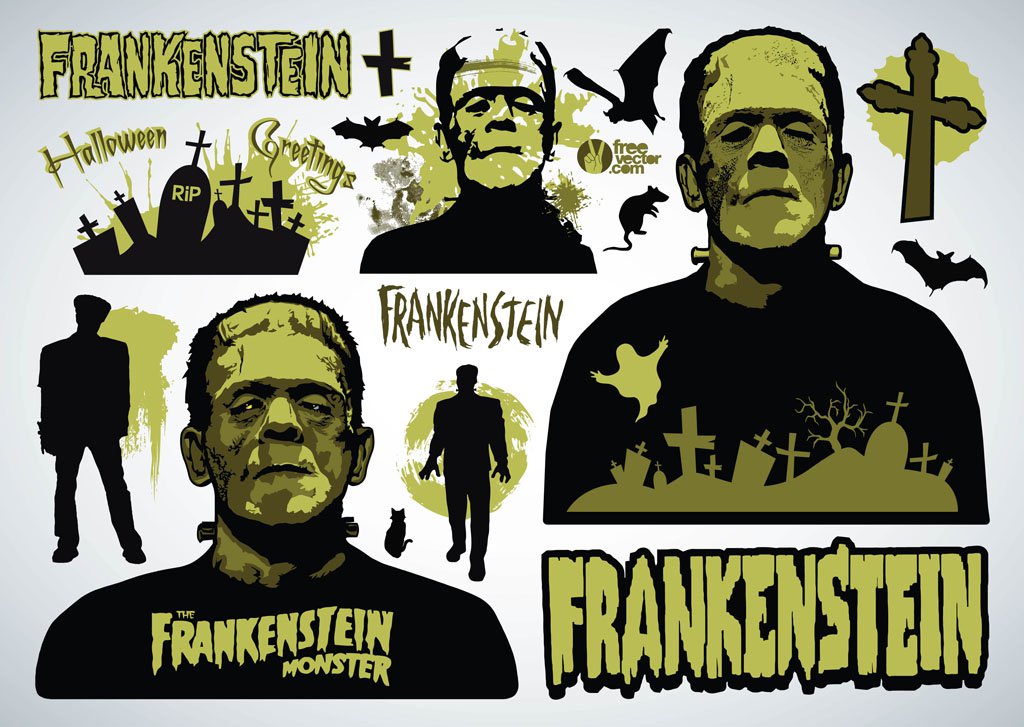 Frankenstein Vectors Vector Art Graphics 1024x727 Frankenstein Vectors Vector Art Graphics