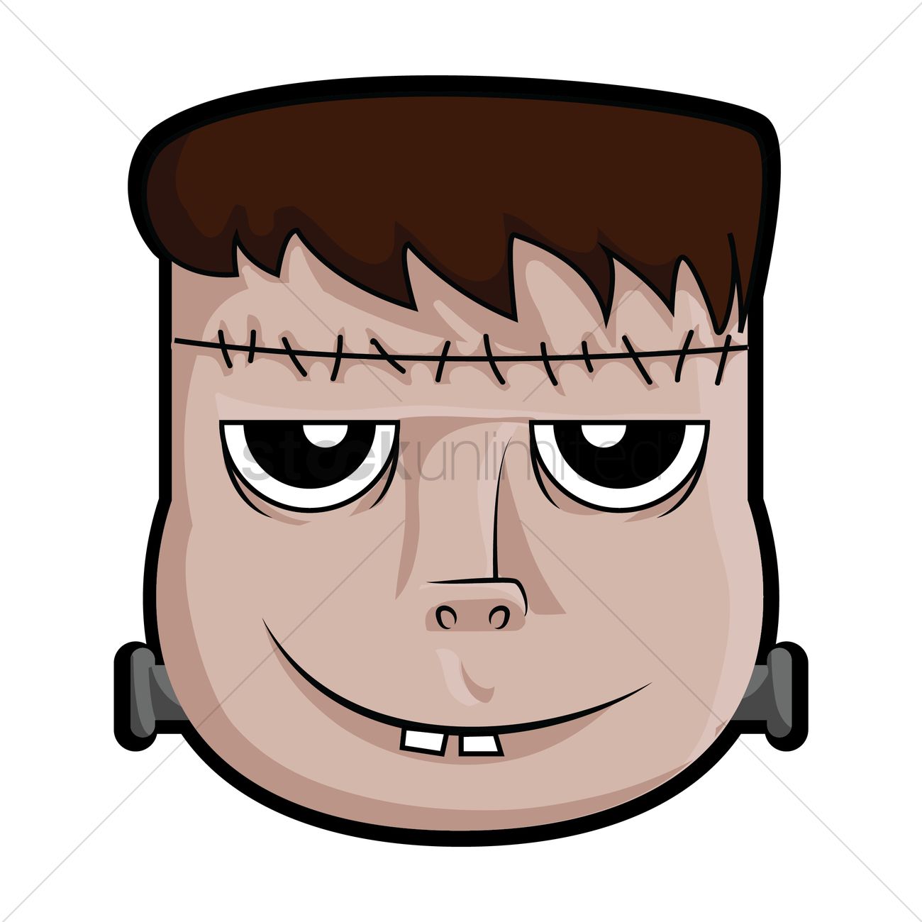 Frankenstein Smiling Vector Image 1300x1300 Frankenstein Smiling Vector Image