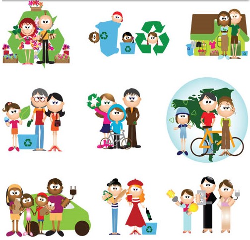 504x485 Cute Cartoon People Vector Free Download