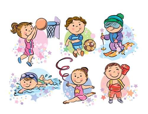 500x386 Happy Kids Shiny Vector Free Download