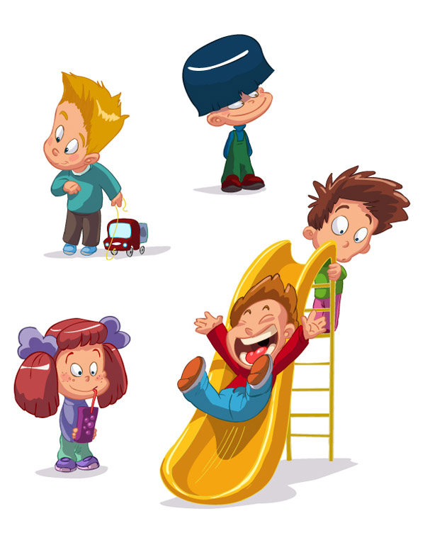 600x776 Cartoon Children