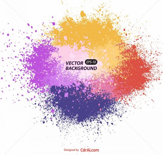 550x523 Colorful Spray Vector Free Download Cdr