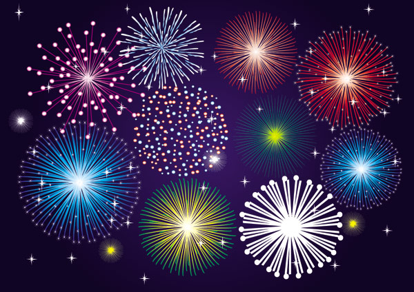 600x424 Fireworks Vector Free Download Free Vectors Graphic Design