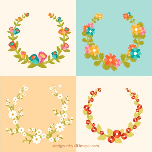 626x626 Set Of Decorative Floral Frames Vector Free Download