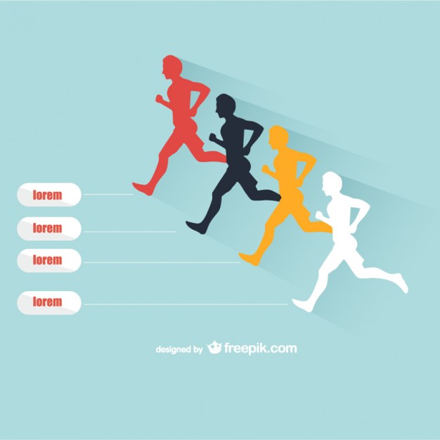 626x626 People Running Silhouettes Vector Free Vectors Ui Download