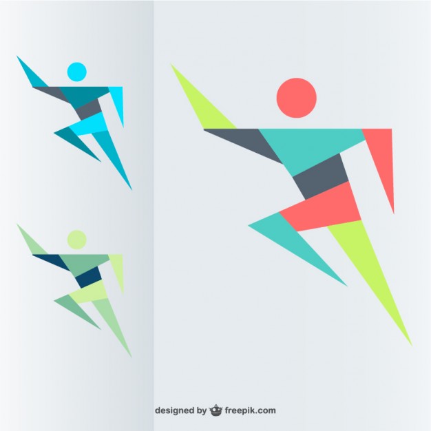 626x626 Free Running Man Free Vector