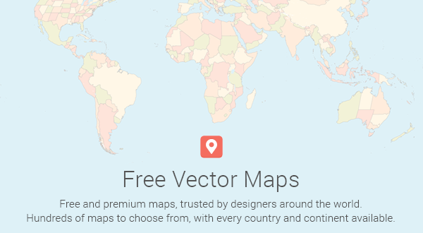 600x330 Vector World Maps Free Vector Maps