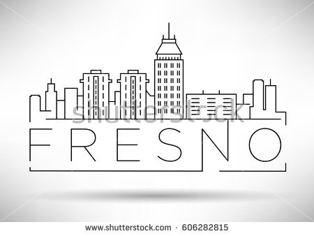 450x338 Fresno Skyline Silhouette