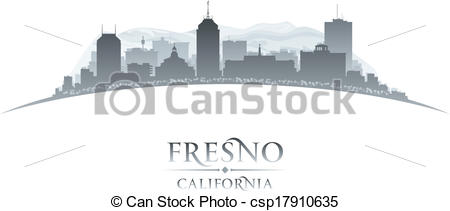 450x211 Fresno California City Silhouette White Background Fresno
