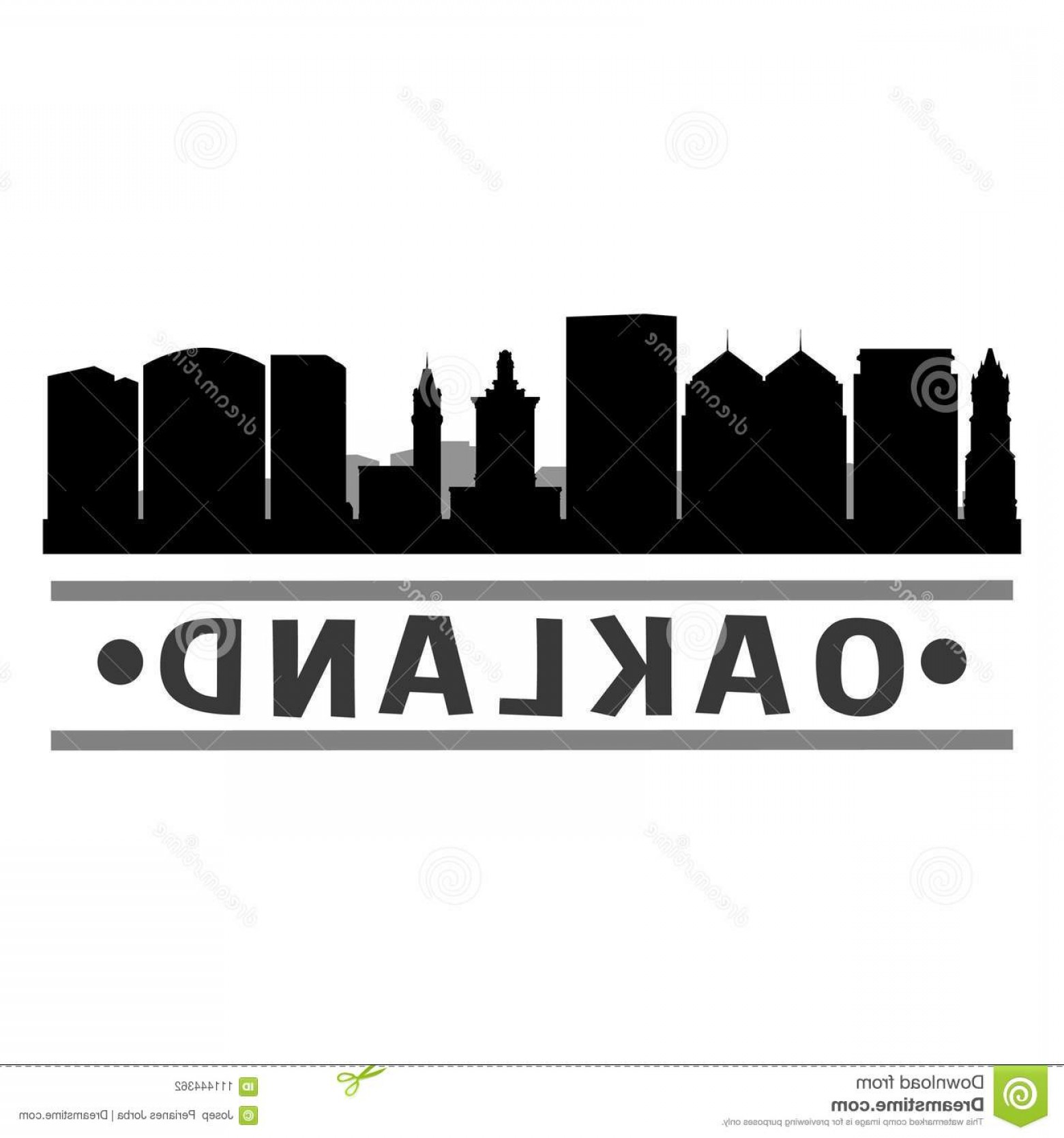 1560x1668 Oakland California Icon Vector Art Design Skyline Flat City