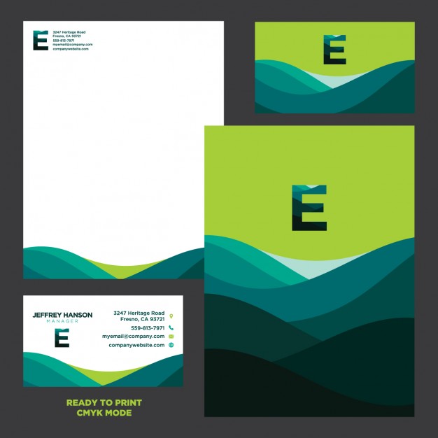 626x626 Stationery Presentation Design Vector Free Download