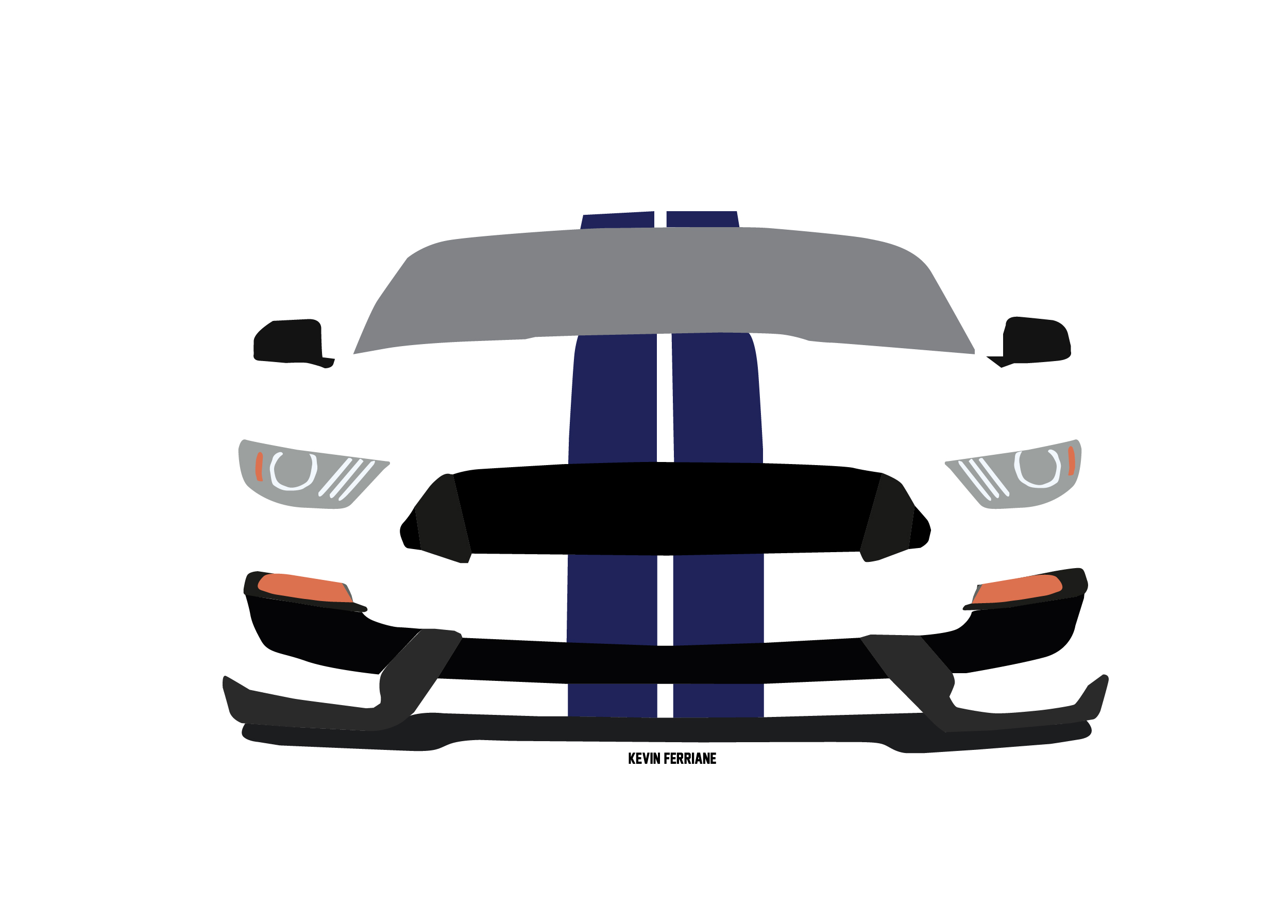 2500x1794 Shelby Front Vector