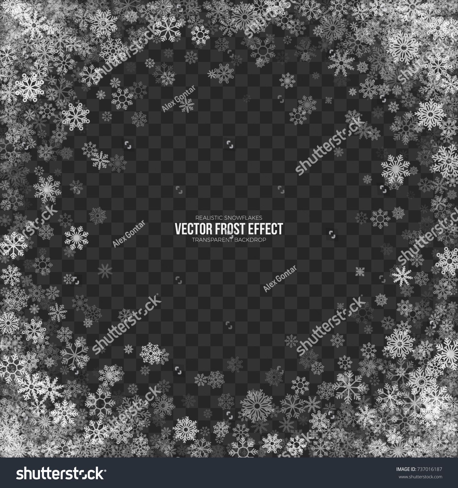Snow Vector Frost Effect With Realistic Snowflakes Isolated 1500x1600 Snow Vector Frost Effect With Realistic Snowflakes Isolated