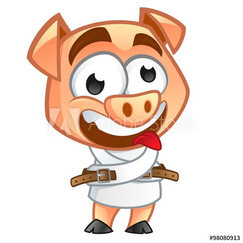 500x500 Cerdito Con Camisa De Fuerza