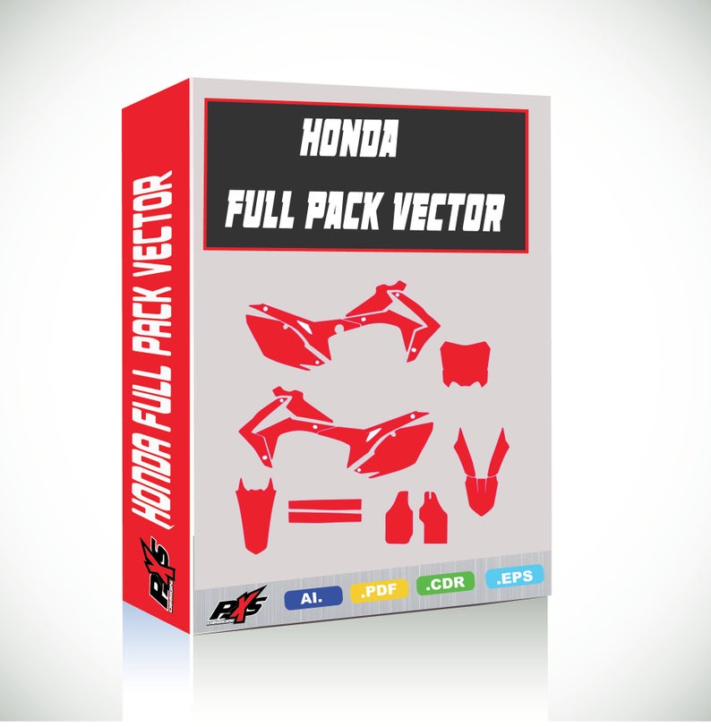 794x812 Honda Vector Full Pack Cr Crf Off Pomo Etsy