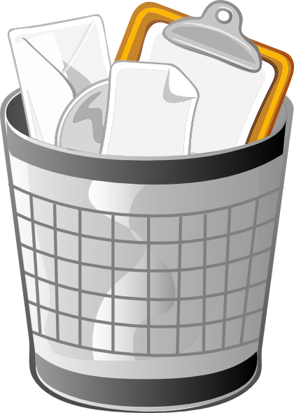 420x591 Full Office Trash Can Clip Art