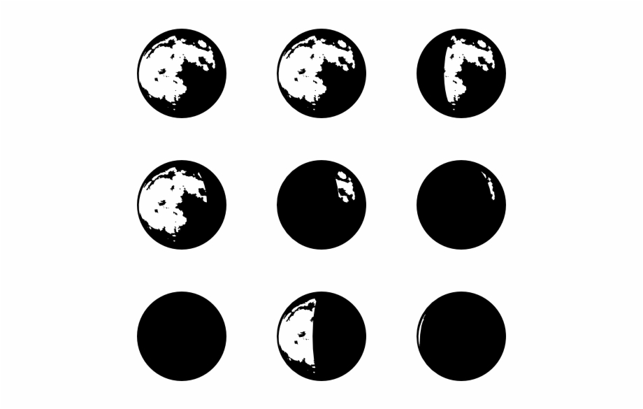 920x585 Moon Phases Vector