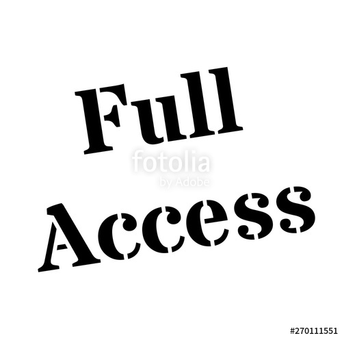 500x494 Full Access Stamp On White Background Stock Image And Royalty