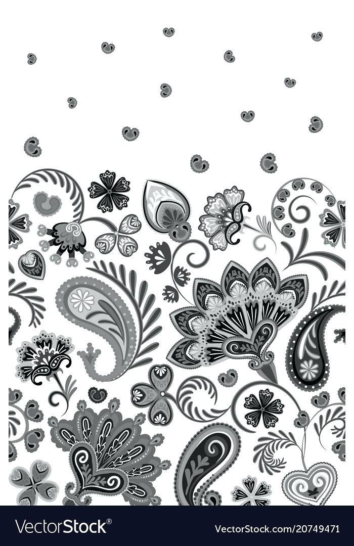 700x1080 Floral Border Pattern Vector Free Download Flower Design Cactus