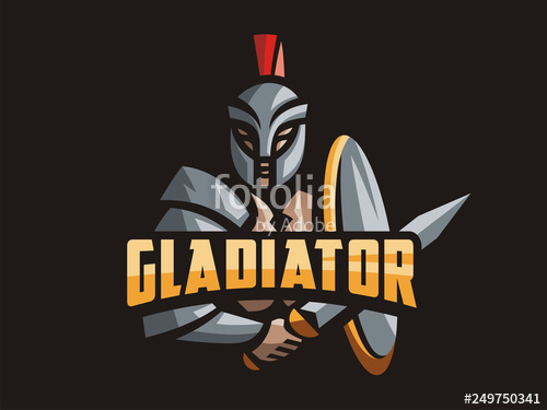 500x375 Gladiator Logo Vector Format, Available For Editing Full Color