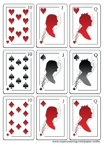 339x480 Deck Of Cards Template Playing Set Vector Full Blank Stunning