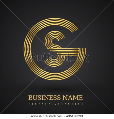 450x470 Letter Gs Or Sg Linked Logo Design Circle G Shape Elegant Gold