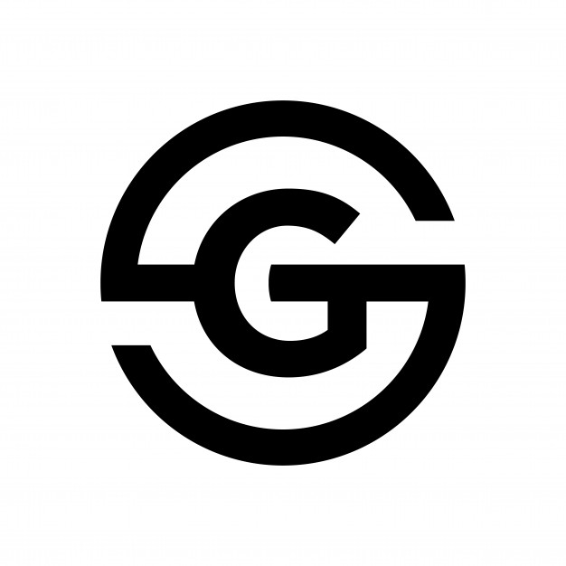 626x626 Letter S Symbol Combination With Letter G Vector Premium Download