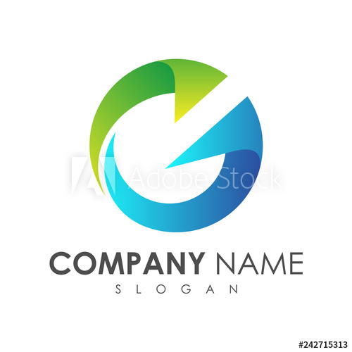 500x500 Circle Letter G Logo, Globe Letter G Logo Vector, World Symbol