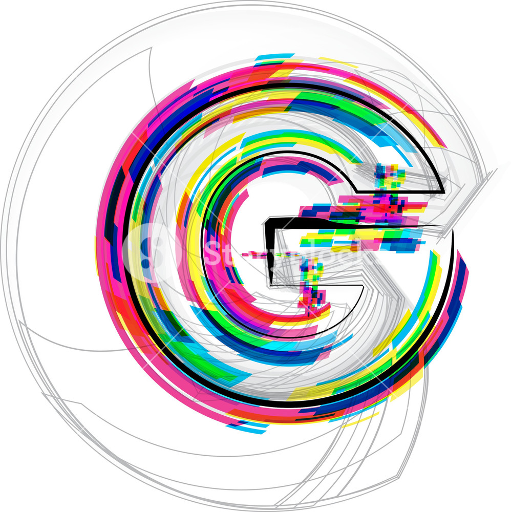 998x1000 Font Illustration Letter G Vector Illustration Royalty Free