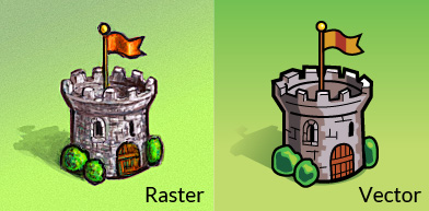 Raster Vs Vector Graphics Your Friendly Robot Dev Blog 392x193 Raster Vs Vector Graphics Your Friendly Robot Dev Blog