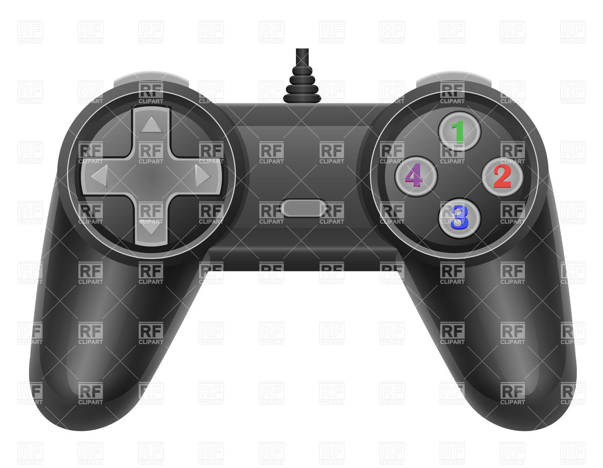 Modern Joystick Of Gaming Console Vector Image Of Objects 1200x933 Modern Joystick Of Gaming Console Vector Image Of Objects