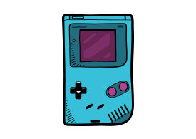 Game Boy Video Game Console Vector Drawing 275x195 Game Boy Video Game Console Vector Drawing