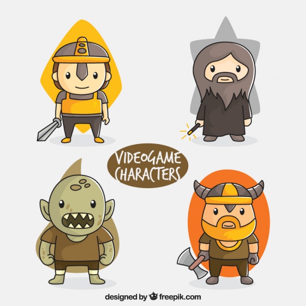 626x626 Pack Of Great Video Game Characters Vector Free Download