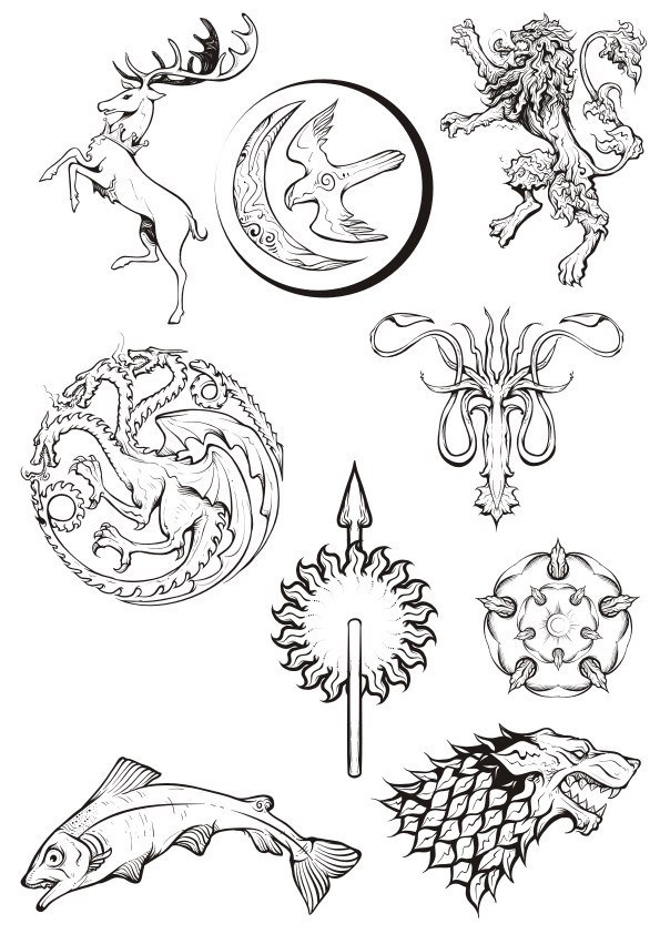 595x842 Game Of Thrones Free Vector Cdr Free Download Vector Graphic Art